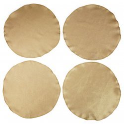 15 Inch Round Polyester Burlap Placemat (Set of 4)