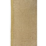 Burlap Polyester Faux Jute Placemat 15 Inch Round Edge Natural Brown