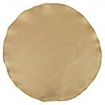 Burlap Polyester Faux Jute Placemat 15 Inch Round Individual Natural Brown