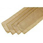 Burlap Polyester Faux Jute Sash 6 x 108 4 Pack Stack Natural Brown