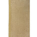 Burlap Polyester Faux Jute Tablecloth 60 x 102 Edge Natural Brown