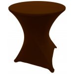 Spandex Cocktail Tablecloth Round 24 x 30 Brown