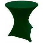 Spandex Cocktail Tablecloth Round 24 x 30 Hunter Green