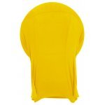 Spandex Cocktail Tablecloth Round 24 x 30 Folded Lemon Yellow