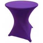 Spandex Cocktail Tablecloth Round 24 x 30 Purple