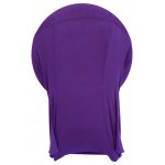 Spandex Cocktail Tablecloth Round 24 x 30 Folded Purple