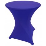 Spandex Cocktail Tablecloth Round 24 x 30 Royal Blue