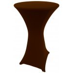 Spandex Cocktail Tablecloth Round 24 x 42 Brown