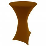 Spandex Cocktail Tablecloth Round 24 x 42 Brown