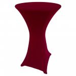 Spandex Cocktail Tablecloth Round 24 x 42 Burgundy