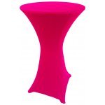 Spandex Cocktail Tablecloth Round 24 x 42 Hot Pink