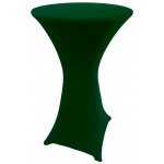 Spandex Cocktail Tablecloth Round 24 x 42 Hunter Green
