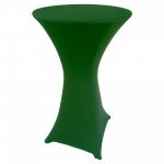 Spandex Cocktail Tablecloth Round 24 x 42 Hunter Green