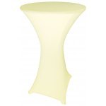Spandex Cocktail Tablecloth Round 24 x 42 Ivory