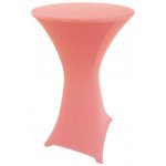 Spandex Cocktail Tablecloth Round 24 x 42 Light Pink
