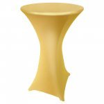 Spandex Cocktail Tablecloth 72 Inch 6 Foot Round Metallic Gold