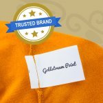 Spandex Cocktail Tablecloth 24 x 42 Round Tag Orange