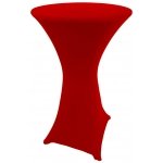 Spandex Cocktail Tablecloth Round 24 x 42 Red