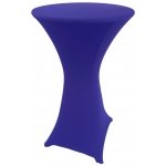 Spandex Cocktail Tablecloth Round 24 x 42 Royal Blue