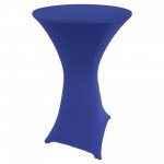 Spandex Cocktail Tablecloth Round 24 x 42 Royal Blue