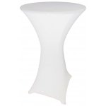 Spandex Cocktail Tablecloth Round 24 x 42 White