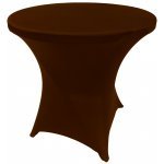 Spandex Cocktail Tablecloth Round 32 x 30 Brown