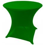 Spandex Cocktail Tablecloth Round 32 x 30 on 33 x 29 Folding Table - Emerald Green