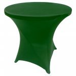 Spandex Cocktail Tablecloth Round 32 x 30 Hunter Green