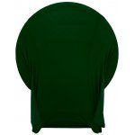 Spandex Cocktail Tablecloth Round 32 x 30 Folded Hunter Green