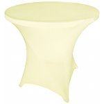 Spandex Cocktail Tablecloth Round 32 x 30 Ivory