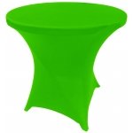 Spandex Cocktail Tablecloth Round 32 x 30 Lime Green