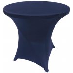 Spandex Cocktail Tablecloth Round 32 x 30 Navy Blue