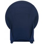 Spandex Cocktail Tablecloth Round 32 x 30 Folded Navy Blue