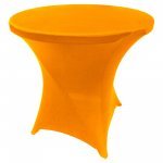 Spandex Cocktail Tablecloth Round 32 x 30 Orange