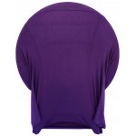 Spandex Cocktail Tablecloth Round 32 x 30 Folded Purple