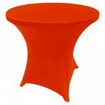Spandex Cocktail Tablecloth 32 x 30 Round Red