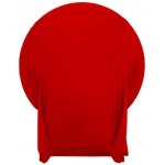 Spandex Cocktail Tablecloth Round 32 x 30 Folded Red