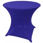 Spandex Cocktail Tablecloth Round 32 x 30 on 33 x 29 Folding Table - Royal Blue