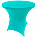 Spandex Cocktail Tablecloth Round 32 x 30 Turquoise