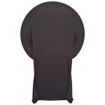 Spandex Cocktail Tablecloth Round 32 x 43 Folded Black