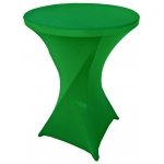 Spandex Cocktail Tablecloth Round 32 x 43 Emerald Green