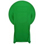 Spandex Cocktail Tablecloth Round 32 x 43 Folded Emerald Green