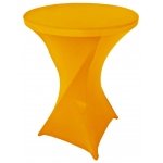 Spandex Cocktail Tablecloth Round 32 x 43 Golden Yellow