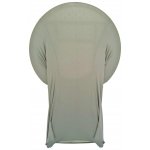 Spandex Cocktail Tablecloth Round 32 x 43 Folded Grey