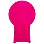 Spandex Cocktail Tablecloth Round 32 x 43 Folded Hot Pink