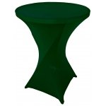 Spandex Cocktail Tablecloth Round 32 x 43 Hunter Green