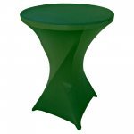 Spandex Cocktail Tablecloth Round 32 x 43 Hunter Green