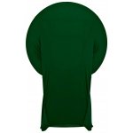 Spandex Cocktail Tablecloth Round 32 x 43 Folded Hunter Green