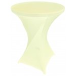 Spandex Cocktail Tablecloth Round 32 x 43 Ivory