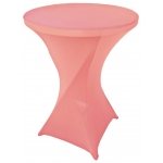 Spandex Cocktail Tablecloth Round 32 x 43 Light Pink